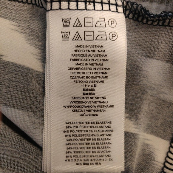 Michael Kors Women's Dress Long Sleeve Knee Length Size M Blue White Diamonds - Picture 4 of 6